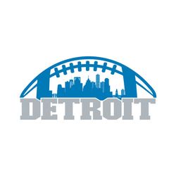 Detroit Football Skyline Svg Digital Download