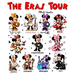 disney the eras tour minnie version png digital download files