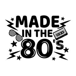 made in the 80s svg digital download files