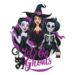 go girls let's go ghouls halloween ghost png