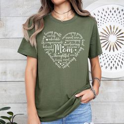 Mom Heart Shirt, Gift Sweater for Mom, Mother's Day T-shirt, Mom Heart Shirt ,Mothers Day Gift, Best Mom Shirt