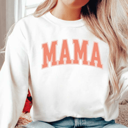 cute mama sweatshirt, mama crew neck sweatshirt, hoodie gift for mom, mother's day gift for grandma, mother's day gift f