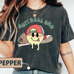 softball brother shirt, softball bro retro shirt, softball shirt for mens kids, ls393