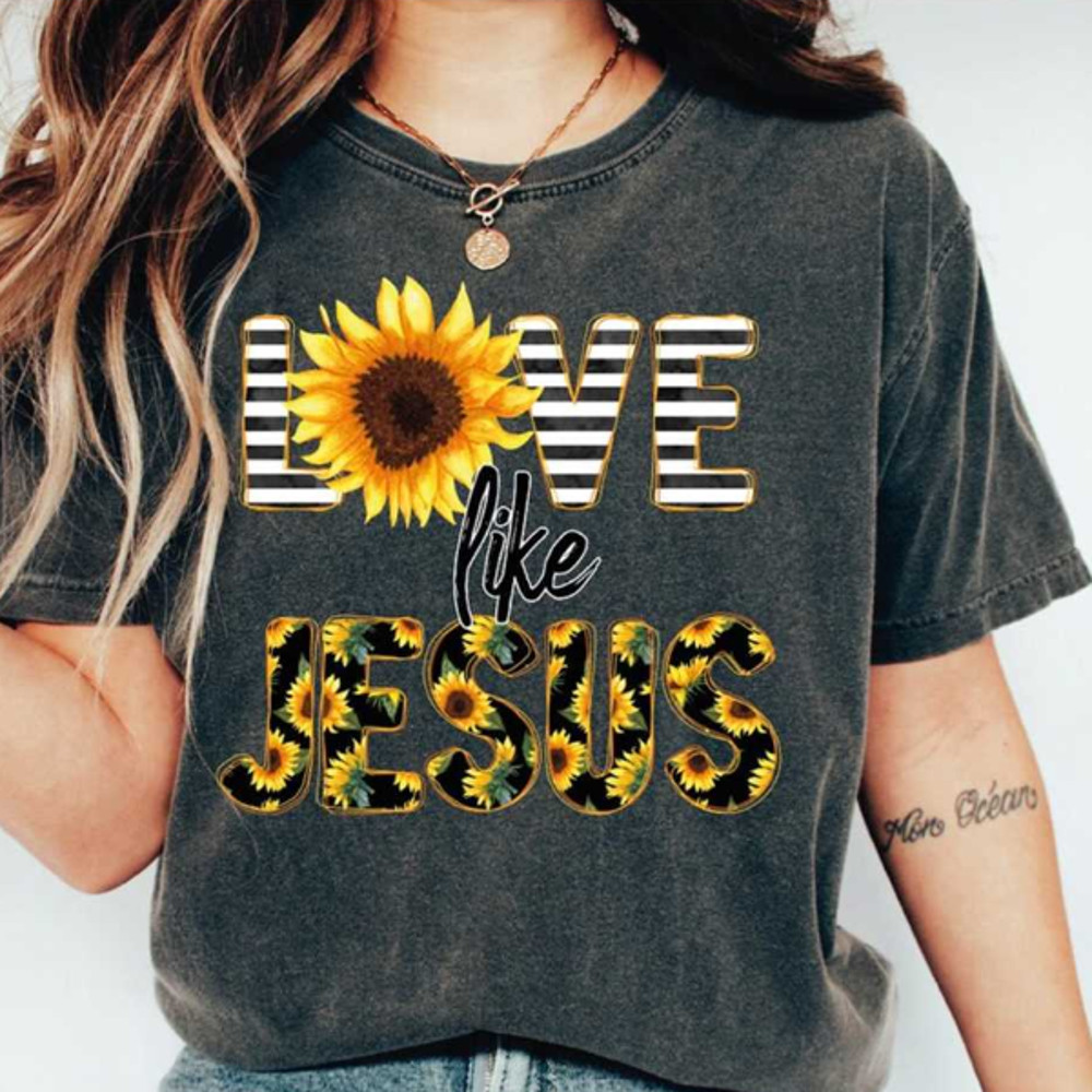 MR2810202383533lovelikejesussunflowershirtlovelikejesusfloralimage1jpg