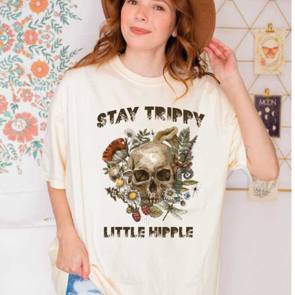 MR2810202381811staytrippylittlehippieshirtsmushroomtshirtsvintageimage1jpg