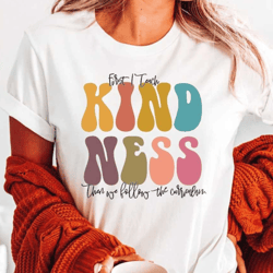 retro kindness shirt, motivational shirt, retro teacher tee, cute teacher gifts, teacher t-shirt, positive shirts, inspi