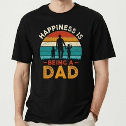 retro happiness is being a dad shirt, best dad shirt, father's day shirt, gift for dad, dad birthday shirt, husband shir