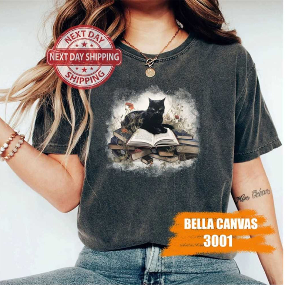 MR2710202315492cutefloralbookandcatsshirtgiftforcatsmombookimage1jpg