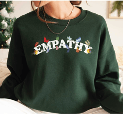 empathy sweatshirt, empathy butterfly sweatshirt and hoodie, mental health sweatshirt, positivity sweatshirt, be kind sw