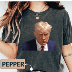 donald trump mug shot 2023 shirt, trump comfort color shirt, funny trump crewneck, trump mugshot shirt, georgia judge tr
