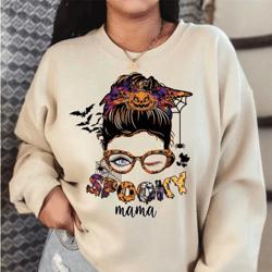 spooky mama sweatshirt and hoodie, halloween mama sweatshirt, cute halloween mama sweatshirt, mama shirt,mama life shirt