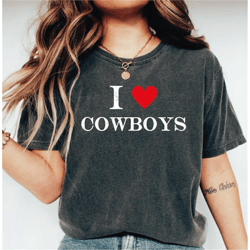 retro vintage style i love you cowboy comfort colors shirt, comfort colors western tshirt, cowgirl shirt, country girl
