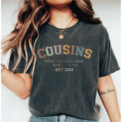 cousin crew shirts with custom names, retro cousin shirt, matching cousin shirts, cousin gift, vintage cousin crew shirt