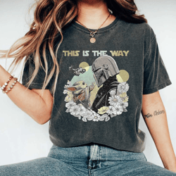 vintage star wars this is the way shirt, the mandalorian shirts, baby yoda shirt, disney star wars shirt, galaxy's edge