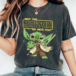 retro disney stitch comfort colors shirt, may the stitch be with you shirt, lilo and stitch shirt, disneyworld shirts, d