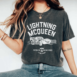 vintage lightning mcqueen piston cup comfort colors shirt, disney cars shirt, disney shirt, disney pixar shirt, cars shi