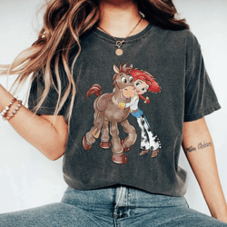 retro disney toy story comfort colors shirt, toy story jessie and bullseye shirt, disneyland shirts, disneyworld shirts,