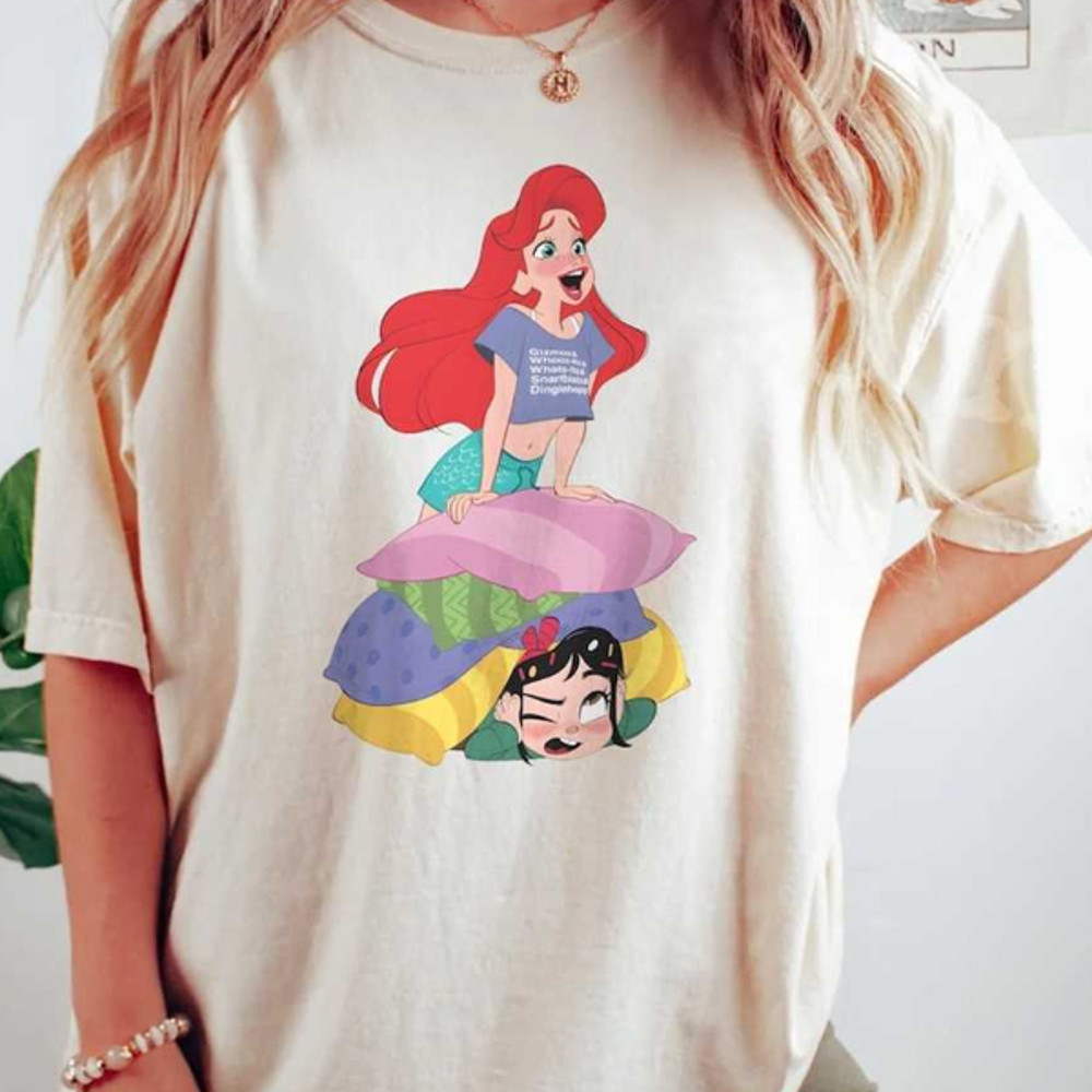 MR24420237494disneyarielthelittlemermaidandvanellopefunnyshirtimage1jpg