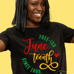 juneteenth svg png, juneteenth 1865 svg, free-ish svg, black woman svg, melanin svg, black history svg, freedom svg, jun