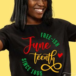 juneteenth svg png, juneteenth 1865 svg, free-ish svg, black woman svg, melanin svg, black history svg, freedom svg, jun