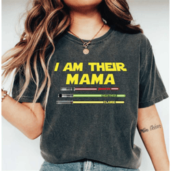 i am their mama personalized comfort colors shirt, custom i am their mama tshirt, mommy gift shirt, mom shirt with kids