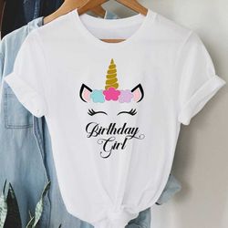 unicorn shirt, unicorn gift, personalized birthday shirt, unicorn girls, birthday family shirts, girls unicorn t-shirt