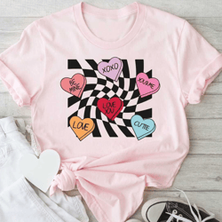 retro valentines shirt, valentines day shirt, groovy valentines popular shirt, trendy shirt, love shirt, heart candy shi