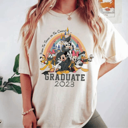 disney graduate 2023 comfort colors shirt, mickey and friends graduation shirt, disney senior shirt, disneyworld shirt,