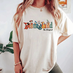 retro disneyland the original mickey and friends comfort colors shirt, disney family trip shirt, disney vacation shirt,