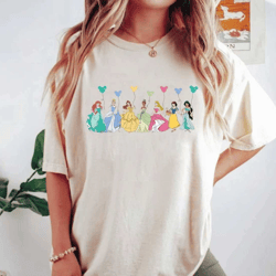 disney princess balloons comfort colors shirt, disney girls shirt, cinderella, disney family shirt, disneyworld shirt, d