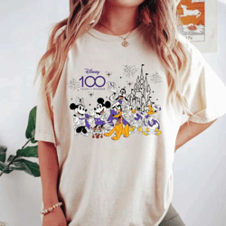 disney 100 years of wonder comfort colors shirt, disney trip family shirt, disney friends shirt, retro disneyworld shirt