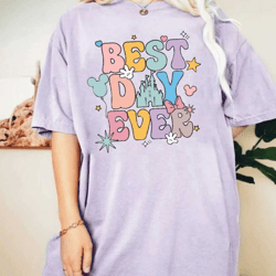 disney best day ever comfort colors shirt, mickey balloon shirt, magic kingdom shirt, disney family trip shirt, disneywo