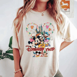disney trip 2023 comfort colors shirt, disney vacation shirt, disneyland shirt, disney group shirt, disneyworld shirt, d
