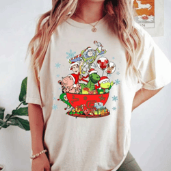 comfort colors toy story tea cup christmas shirt, retro toy story christmas shirt, vintage disney christmas shirt, disne