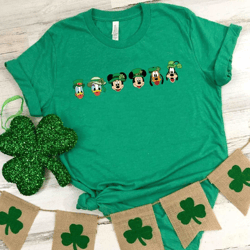 mickey and friends st patricks day comfort colors shirt, disney lucky shirt, disney shamrock shirt, disneyworld shirt, d