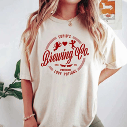 vintage cupid's brewing company comfort colors shirt, cupid valentine shirt, valentine's day shirt, valentine family shi