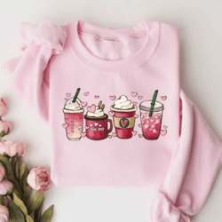 valentine coffee sweatshirt, womens valentines day sweatshirt, valentine coffee lover sweater, valentine's day shirt, wo