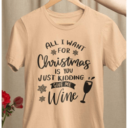 christmas wine shirt, funny christmas t-shirt, sassy holiday shirt for woman, christmas spirit t-shirt, winter shirt, ch