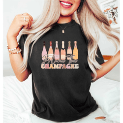 blame the champagne, bachelorette party shirts, champagne papi shirt, aesthetic bachelorette party shirts, bride squad s