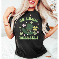 go luck yourself shirt,irish doodle shirt,2023 st patricks day,lucky shirt,slainte shamrock sweatshirt,patricks day gift