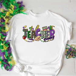 teacher mardi gras shirt,teacher beads shirt,school mardi gras,2023 mardi gras celebrations,fat tuesday shirt,unisex boh