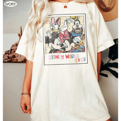 retro disney world 2023 shirt, vintage walt disney world shirt, mickey and friend shirt, disney family shirts, disneylan