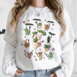 vintage zelda korok shirt, hyrule botanica sweatshirt, breath of the wild hylia tee, tears of the kingdom, zelda plants