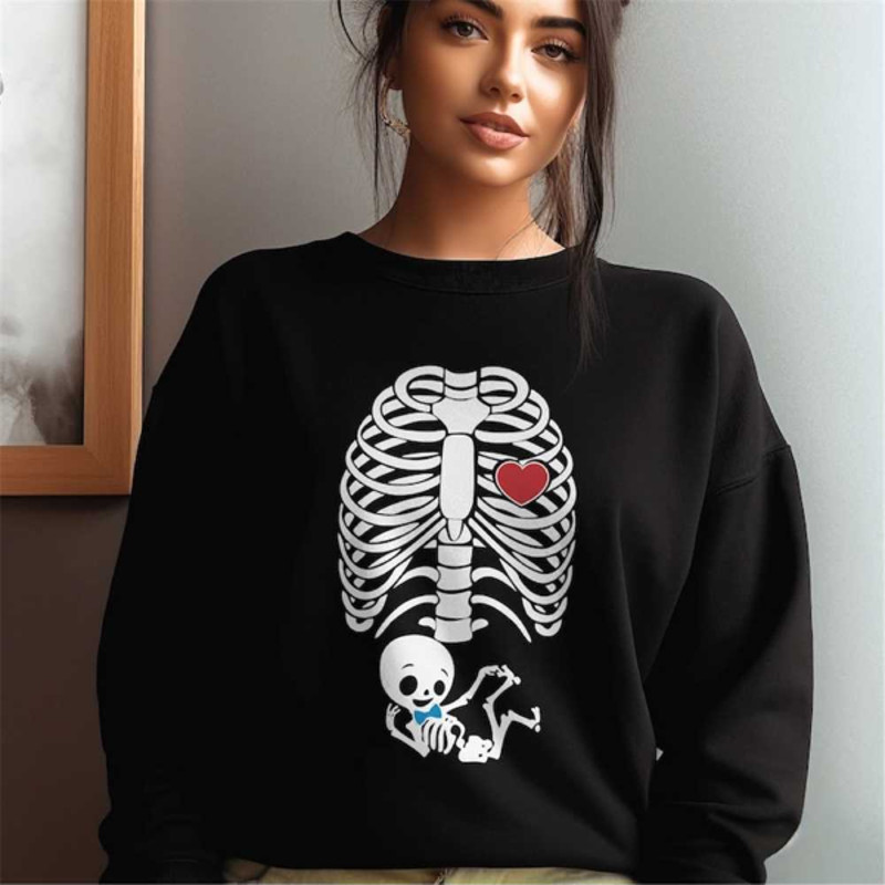 MR2310202392340skeletonhalloweenmaternitysweatshirtpregnancyimage1jpg