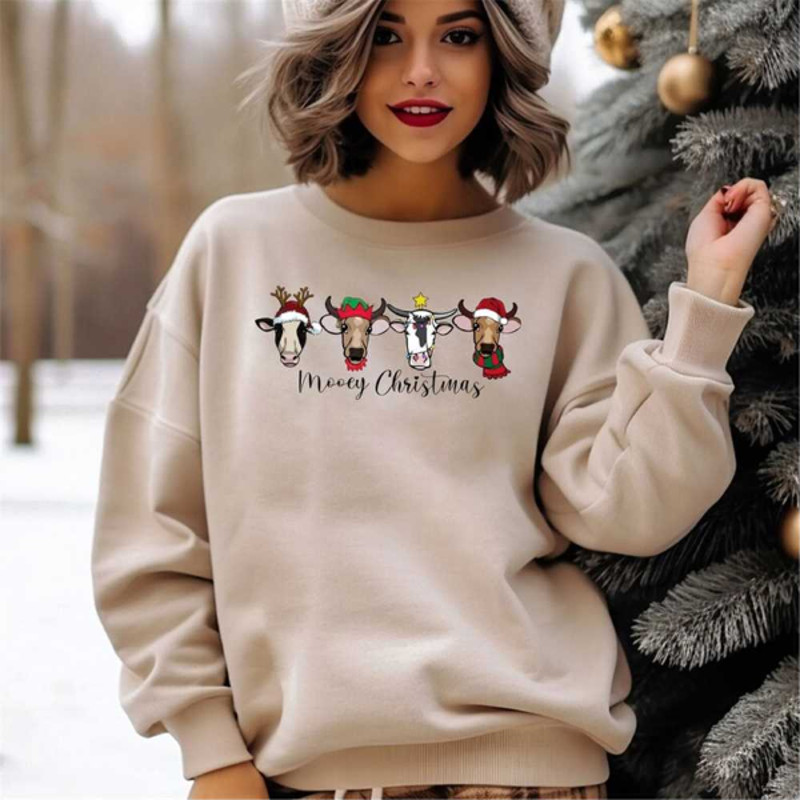 MR2310202392439mooeychristmassweatshirtcutechristmascowssweatshirtimage1jpg