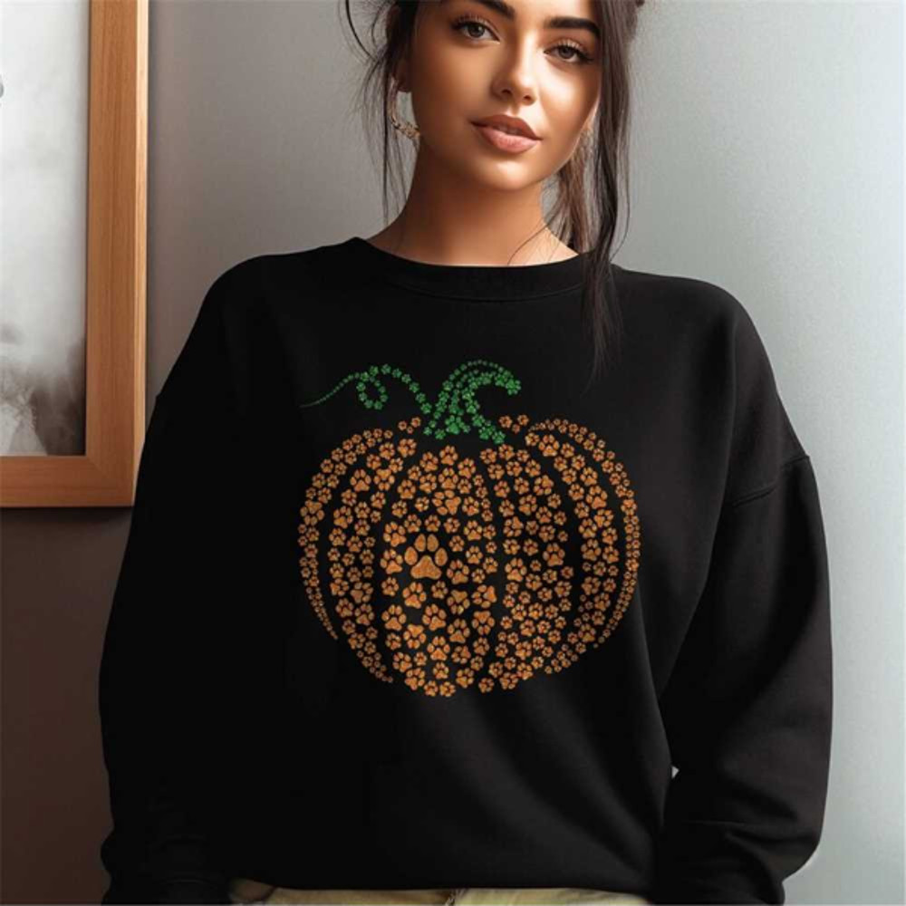 MR2310202393537pawpumpkinsweatshirtpawprintshirtpumpkinhalloweenimage1jpg