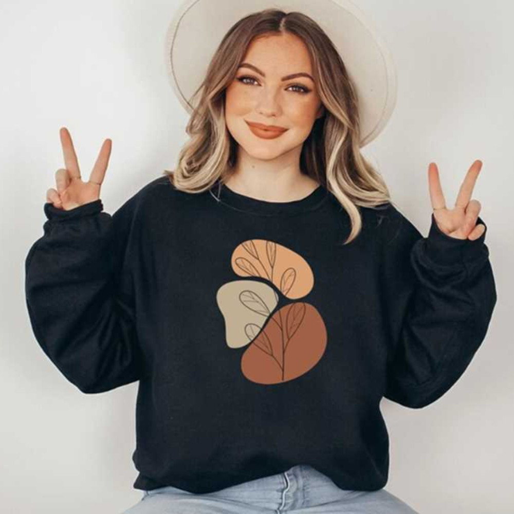 MR2310202310838aestheticplantsweatshirtwomenbohoshirtabstractlineimage1jpg