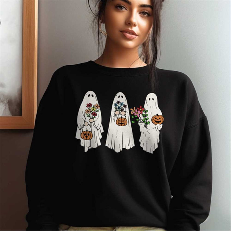 MR2310202310322halloweenghostsweatshirtfloralghostsweatshirtvintageimage1jpg