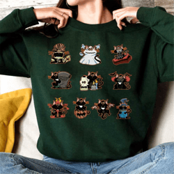 halloween cat sweatshirt, black cat sweatshirt, halloween sweatshirt, ghost cat halloween shirt, cat lover gift, spooky