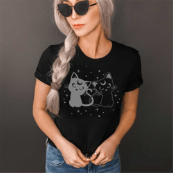 moon cats woman t shirt